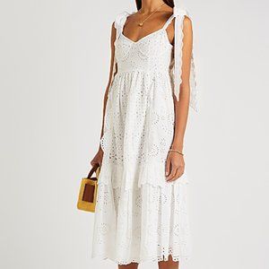 NWT LoveShackFancy Antonella White Dress